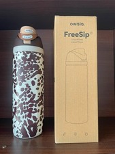 The "Cowgirl Core" Owala Special Edition 24oz FreeSip Animal Print Cow Brown US