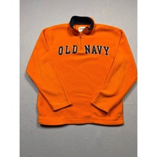 Old Navy Fleece Pullover Polyester Orange XL 14-16 Kids