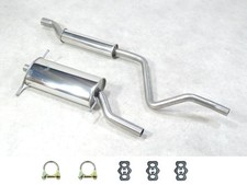 Edelstahl Auspuff Set NEU für VW Golf 1 Cabriolet ab Bj 89-93 1.8 98PS Benziner