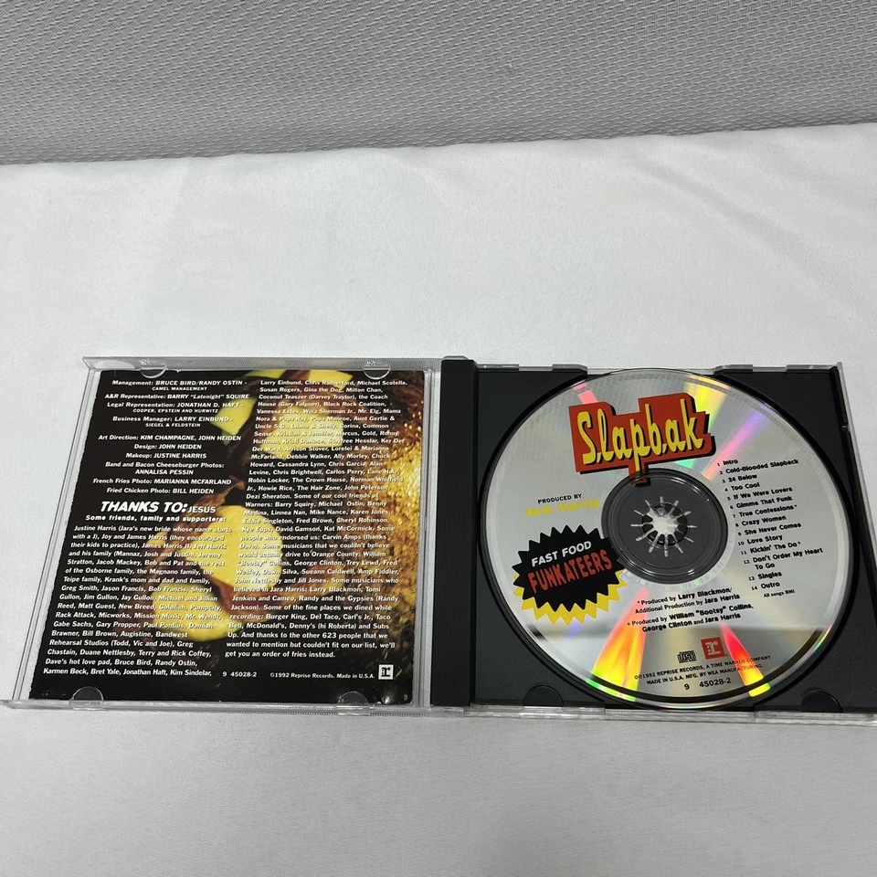 Fast Food Funkateers by SLAPBAK CD 1992 US Reprise Records/ Funk And Soul Foto 4 de 4