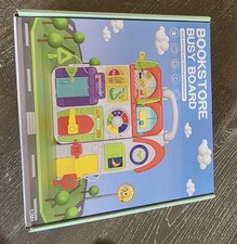 Montessori Toy Bookstore Busy Board For Infants, Toddlers