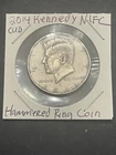2014-P NIFC Kennedy Half Dollar CUD ERROR FRONT  Hammered RING COIN. RARE FIND.