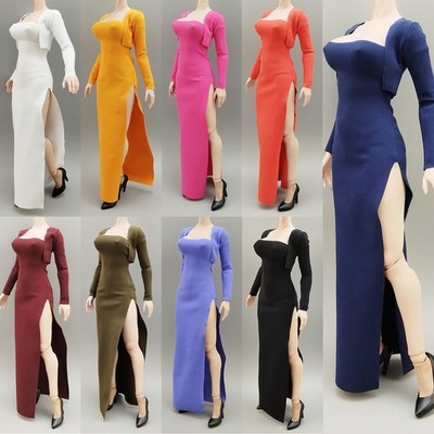 ''1/6 Short Blouse & Strapless Dress Clothing Set Fit 12'' Female Action Figure ''