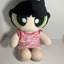 BUILD-A-BEAR BUTTERCUP POWER PUFF GIRLS 18" PLUSH DOLL PINK DRESS