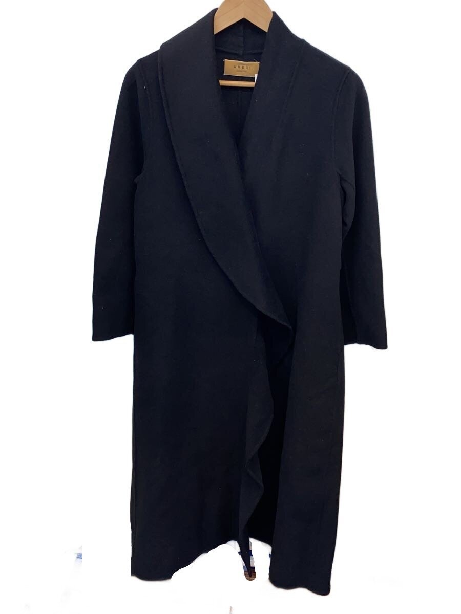 AMERI S Black Polyester Coat Winter Warm Classic … - image 1