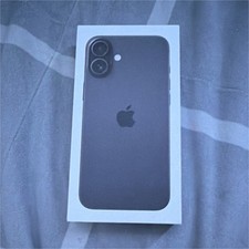 Apple iPhone 16 Plus Black White Cardboard Retail Box Packaging - Empty Box