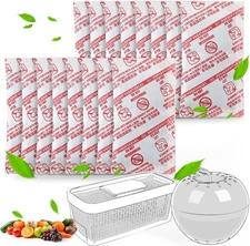 16 Pack Produce Saver Refill Kit, Carbon Filter Refills Ethylene Gas Absorber fo