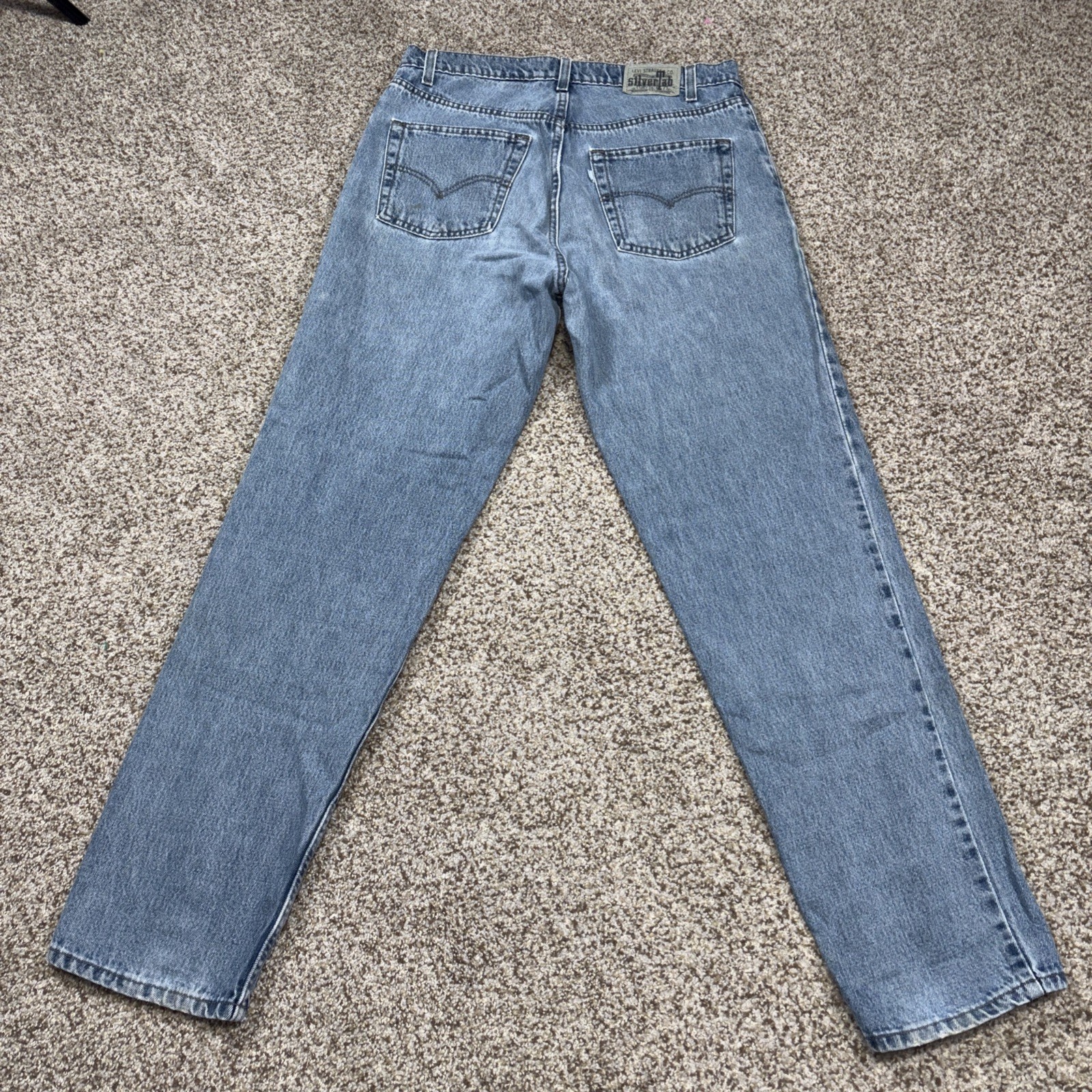 Vintage 90’s Levi’s Silver Tab Men’s Jeans 36x32 Blue Skater Classic Fits 34x32 - View 12