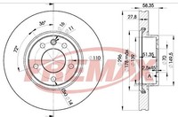 Fremax Bremsscheiben FüR Opel Omega A Limo Kombi B Senator 90-03