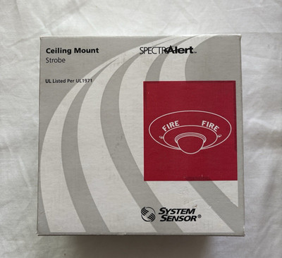 New System Sensor Spectralert White Ceiling Mount SC241575W Strobe