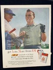Magazine Ad* - 1963 - L&M Cigarettes - Arnold Palmer