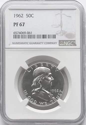 1962 Franklin Half Dollar NGC PF67