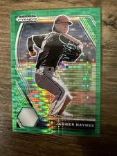 2021 Panini Prizm Draft Picks - Jagger Haynes #PDP219 Green Pulsar Prizm (RC)