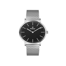 Ladies Ultra Thin Watches Big Dial Stainless Steel Mesh Strap Casual Ladies