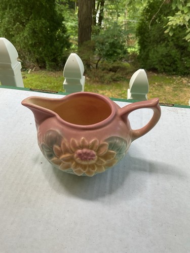 Vintage Hull Art Pottery Pink Water Lily Flower Creamer Cream Pitcher L-19-5 EUC - Picture 8 of 11