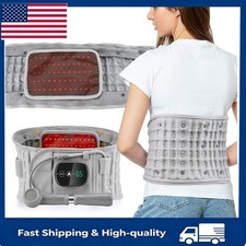 Inflatable Decompression Back Belt with Red Light Heating and Vibration Massager