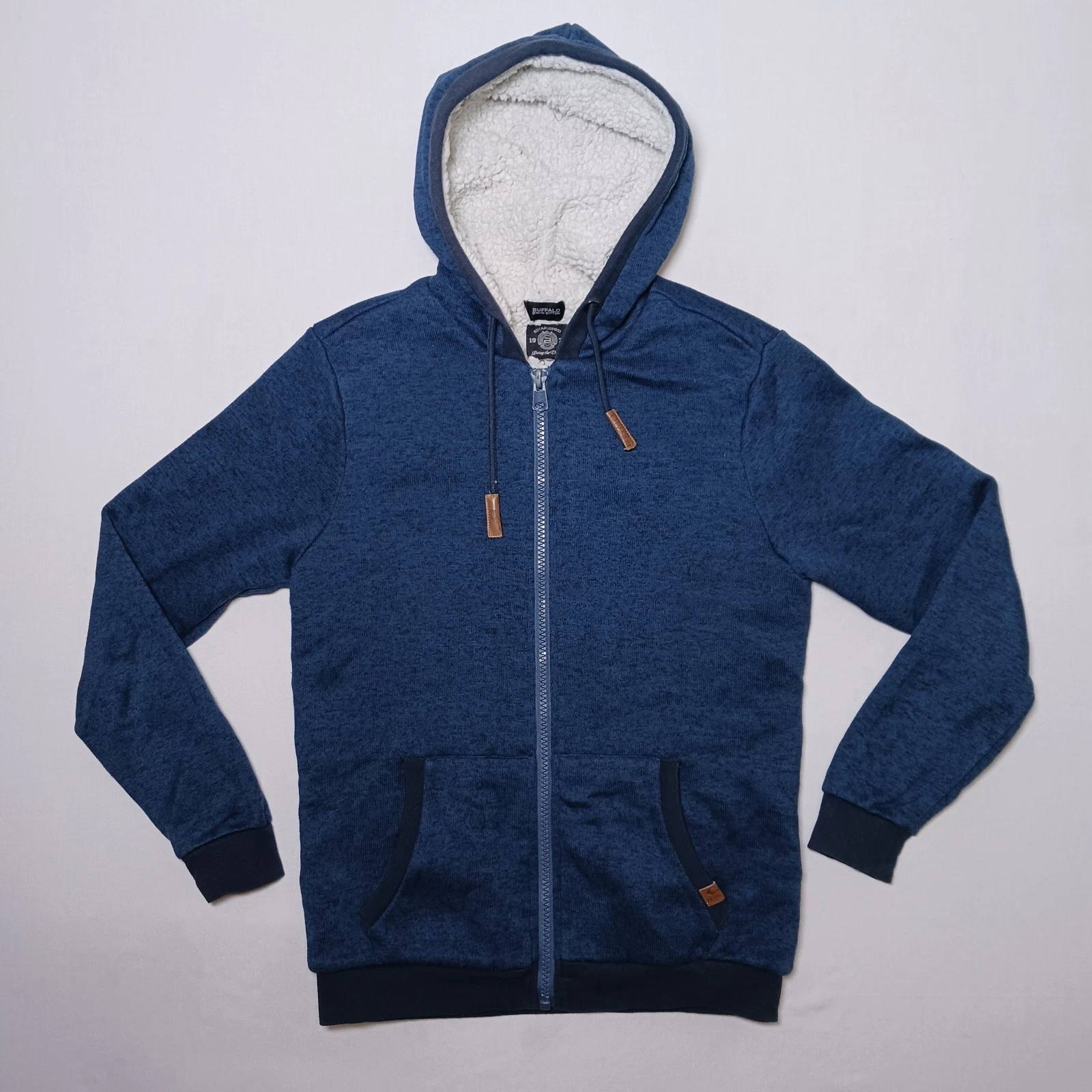 Buffalo David Bitton Womens Fortina Hoodie Small Faux Shearling Lined Zip Blue
Opens in a new window
