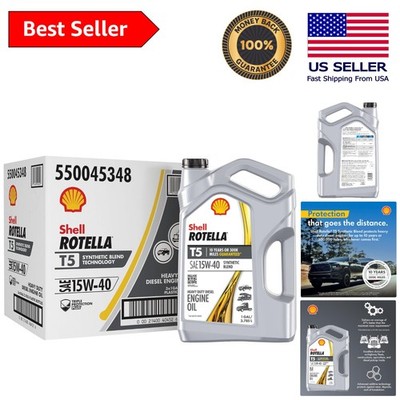 T5 Synthetic Blend 15W-40 Diesel Oil - 3 Gallon Bottles for Heavy Duty Vehicles