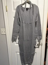 Pretty Little Thing NWT Grey Knit Halter Dress XL