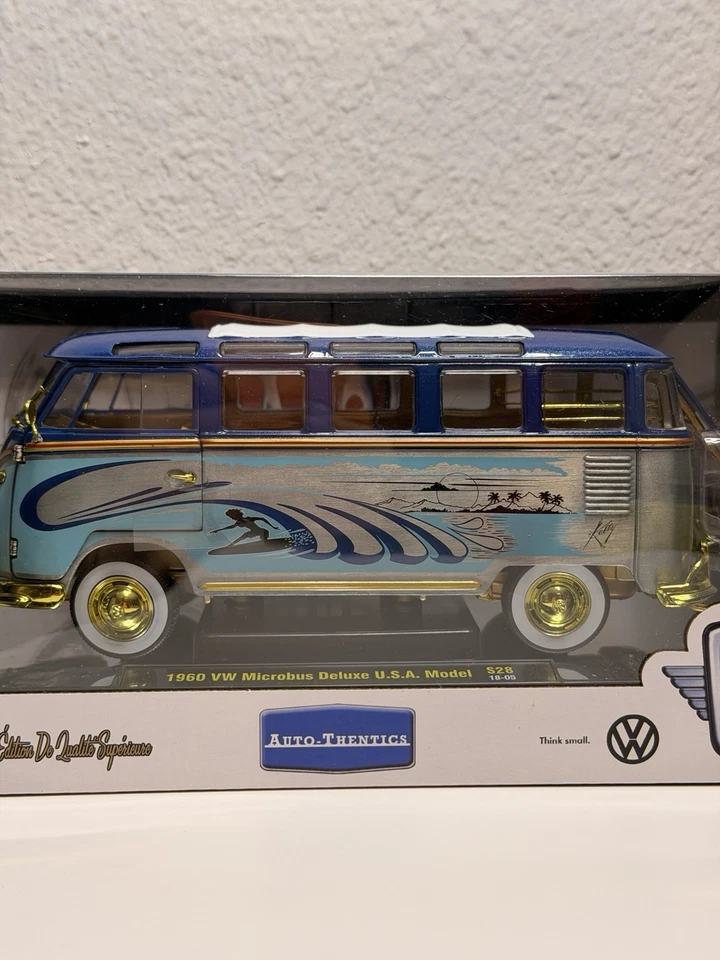 M2 Machine 1960 VW Microbus Deluxe USA Model Raw Chase 1/24 168pcs Walmart Rare - Image 3 of 4