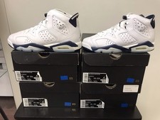 Jordan 6 Midnight Navy Grade School Size 5.5y New 384665-14