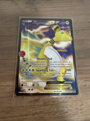 Pokemon TCG Ampharos EX 87/98 XY Ancient Origins Full Art Holo Ultra Rare
