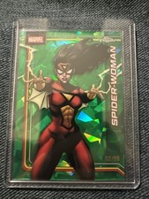 2026 Marvel Topps Chrome Spider-Woman #167 Sapphire Green /99