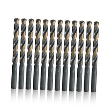 High Speed Steel Black & Gold KFD Split Point Drill Bit (Pack of 12), KFD #7