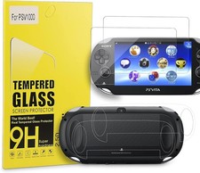 Xahpower PS Vita 1000 Screen Protector, 9H Tempered Glass Front Screen Protector
