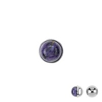 Cavill Charoit AnhäNger 2,21Ct 925 Sterling Silber Rund Violett Damen