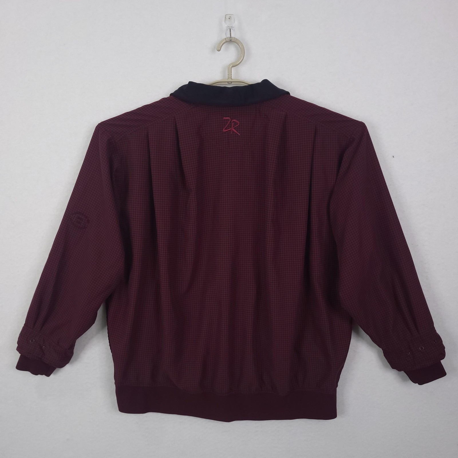 Zero Restriction Jacket Men Large Red Houndstooth… - image 2