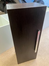 Bathroom wall cabinet 900mm tall 350mm wide 240mm deep Dark brown grain effect