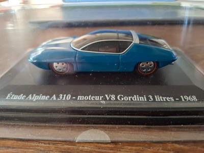 Miniature car 1/43 study Alpine A 310 engine V8 Gordini 3 liters ''Eligor''