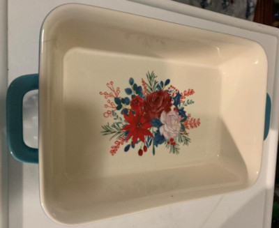 Pioneer Woman ~ Wishful Winter Pattern ~ 1.74 Qt. ~ Rectangular ~ Ceramic Baker