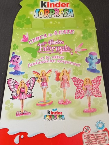 KINDER FERRERO SORPRESINE SCATOLA OVETTI 6-PACK SERIE BARBIE FAIRYTOPIA RAR - Foto 4 di 4