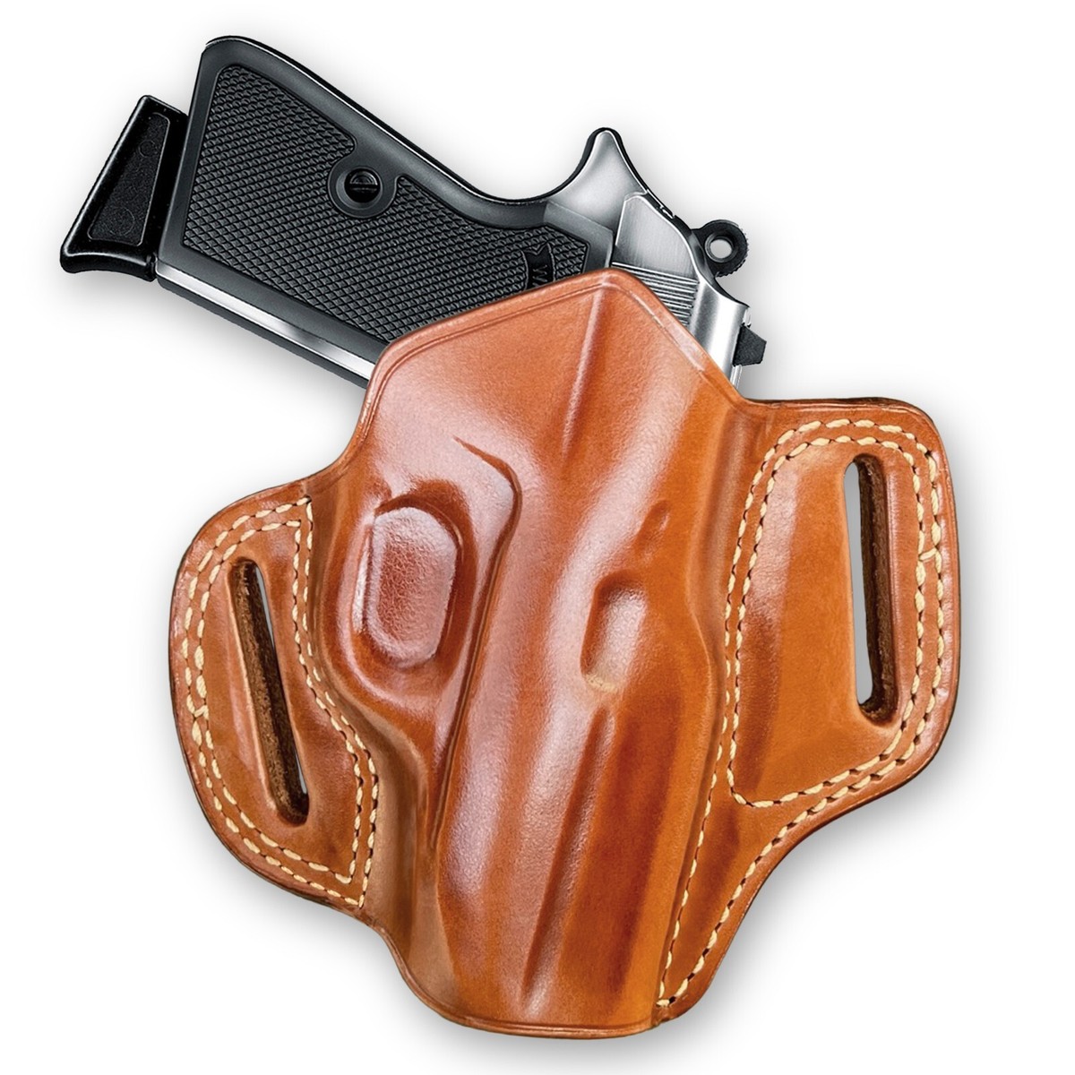 Étui OWB Plateau Ouvert En Cuir Pour Walther PPK/S - Snap-On, Port Ceinture - Neuf MyHolster