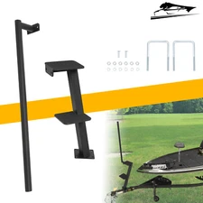 Dual Step Boat Trailer Steps For Universal Pontoon Bass Hunting Boat w/Handle