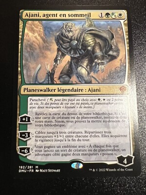 Mtg Dominaria United Ajani Sleeper Agent / En Sommeil French NM