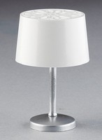 Tischlampe Mit Led Silber/Weiß FüR Puppenhaus, Puppenstube Kahlert 10429