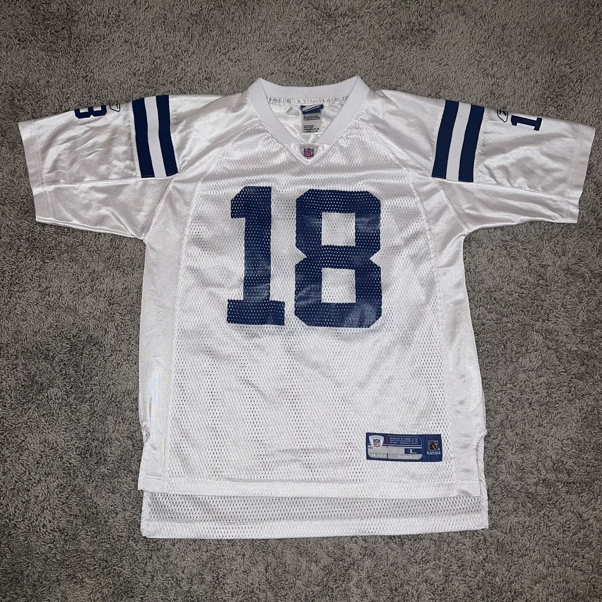 Reebok Peyton Manning #18 On Field Indianapolis Colts Jersey Youth