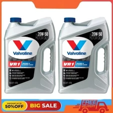 🔥COMBO 2 PACK🔥Valvoline VR1 Racing Motor Oil SAE 20W-50 FREE SHIPPING