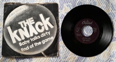 45 g.THE KNACK BABY TALKS DIRTY/END OF THE GAME Italy Press 1980 VG+/nearMint 