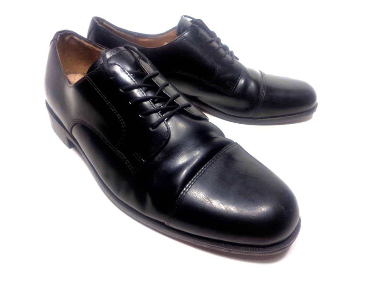 Bostonian Classic Black Leather Cap Toe Oxford Dress Shoes Men’s Size 9M BOSTONIAN CLASSICS OXFORD CAP TOE BLACK LEATHER DRESS  main image 2