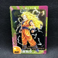 Son Goku 3 Dragon Ball z Character history Card Morinaga 160 Jump Japanese F/S B