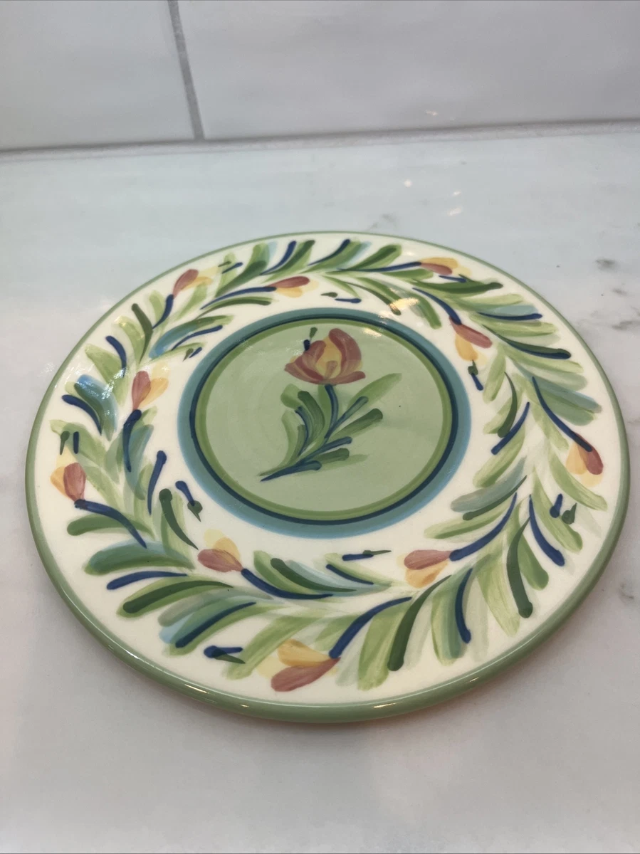 Gail Pittman, PROVENCE, 80 oz. Pitcher, Green, Cream, MINT