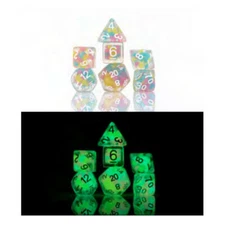 SDZ0006-05 Sirius Dice RPG Dice Set (7): Lucky Charm Glowworm
