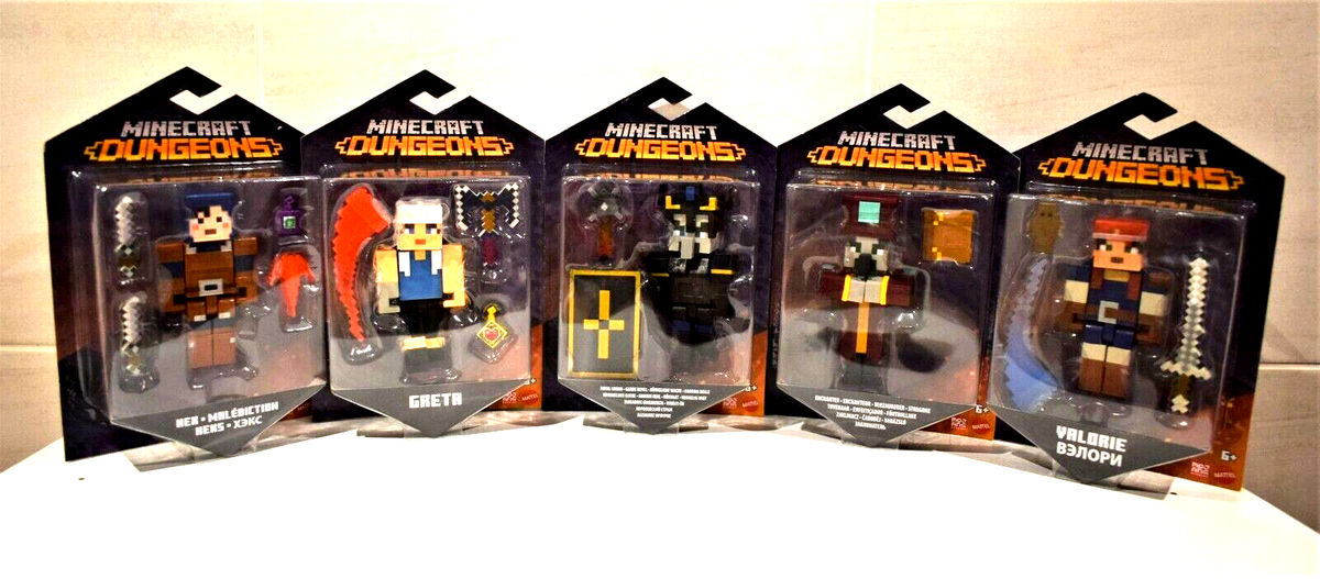 MINECRAFT DUNGEONS FIGURES ROYAL GUARD HEX GRETA VALORIE Or