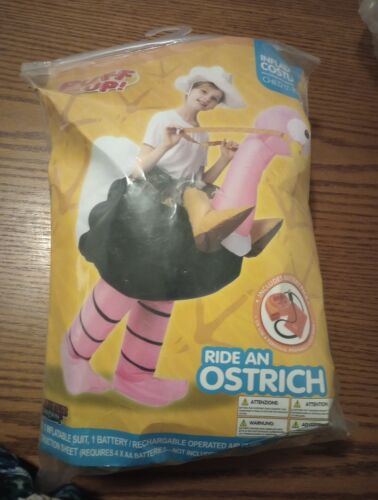 Spooktacular Creations Riding an Ostrich Air Blow-up Deluxe Costume - Child
