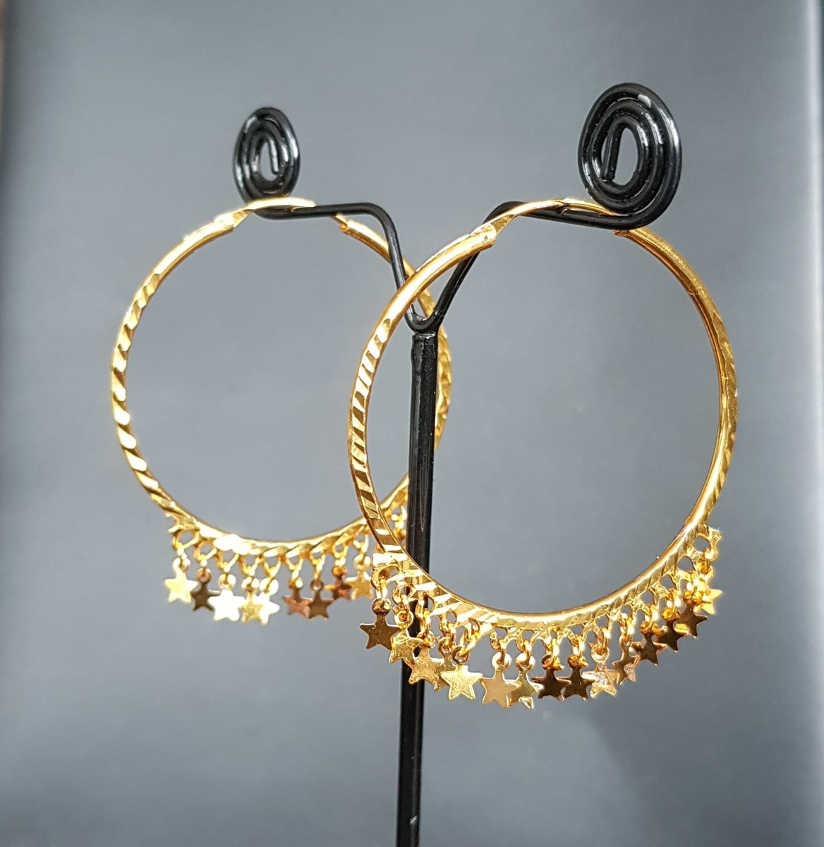 22ct Gold 22 Carat Gold Hoop Earrings Uk Stunning 22k Yellow Gold