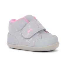 New See Kai Run Casey Mini gray suede high top early walker shoes, size 4.5,NWT